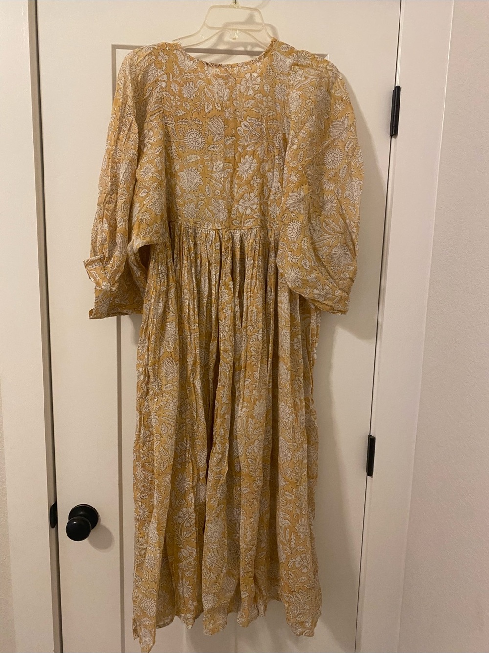 Daughters of India Kyra Midi Dress in Cumin size Small - Picture 4 of 5